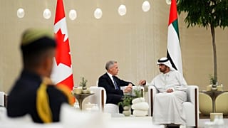 دیدار نخست‌وزیر کانادا با وزیر صنعت و فناوری پیشرفته امارات عربی متحده