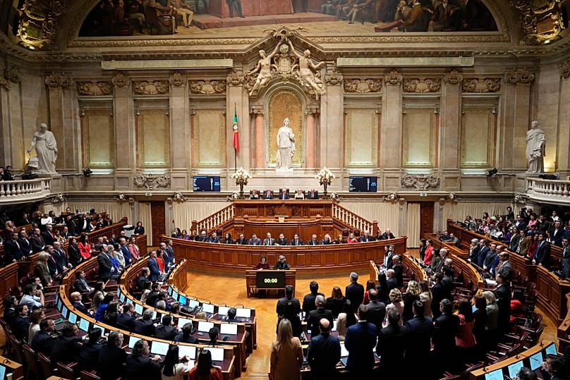 A view of the Portuguese parliament in Lisbon, 11 March, 2025