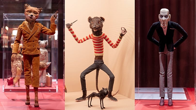 L'exposition comprend des marionnettes originales en stop motion. 