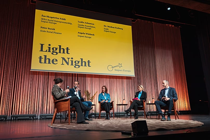 Panel at Impact Week in Malmö, 19 November 2025.