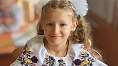 La photo de la petite Amélia sur la page Facebook de l'école à Ternopil qu'elle fréquentait