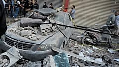 Trümmer nach dem israelischen Angriff im Süden Beiruts