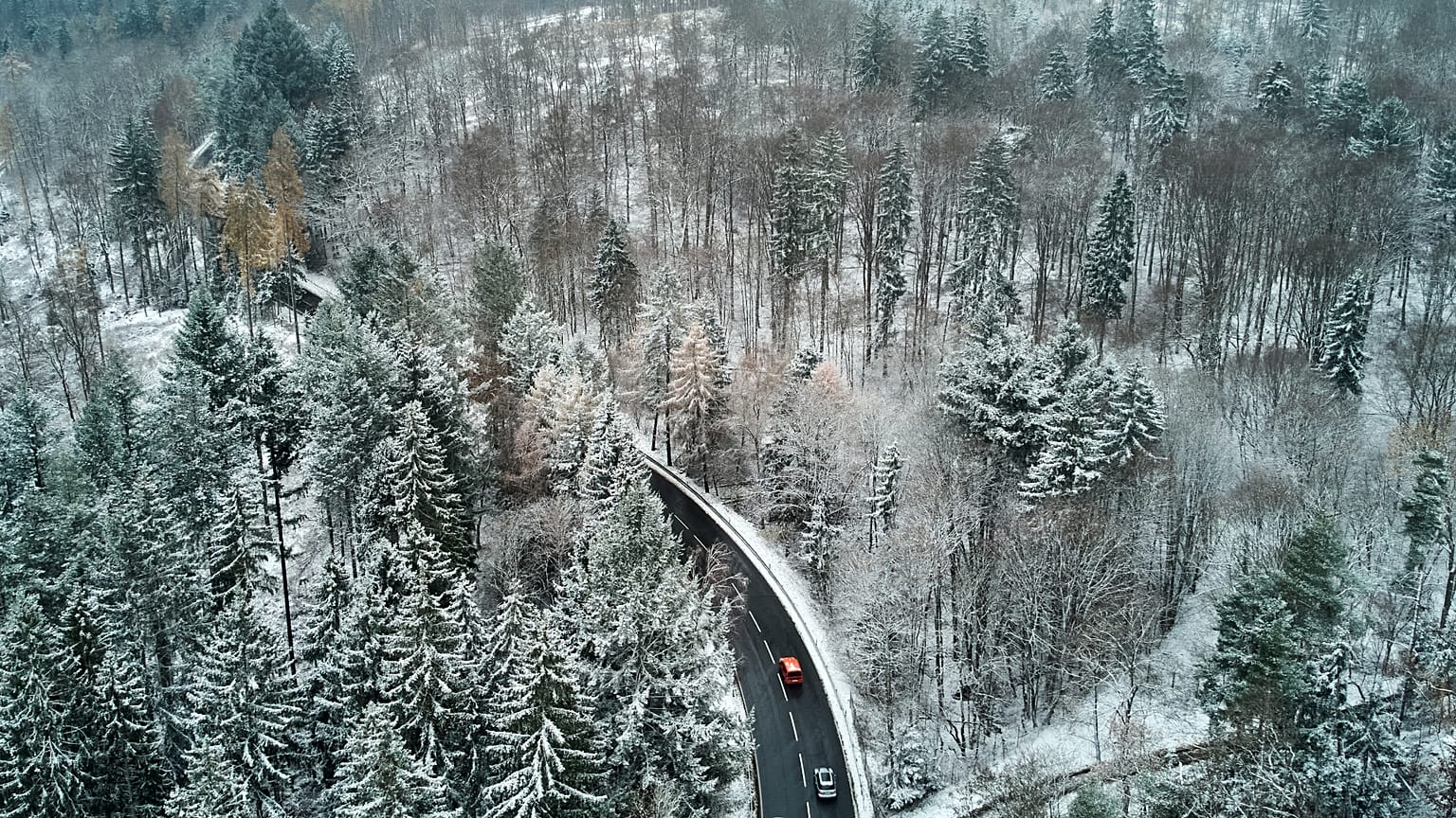 Wintereinbruch in Deutschland