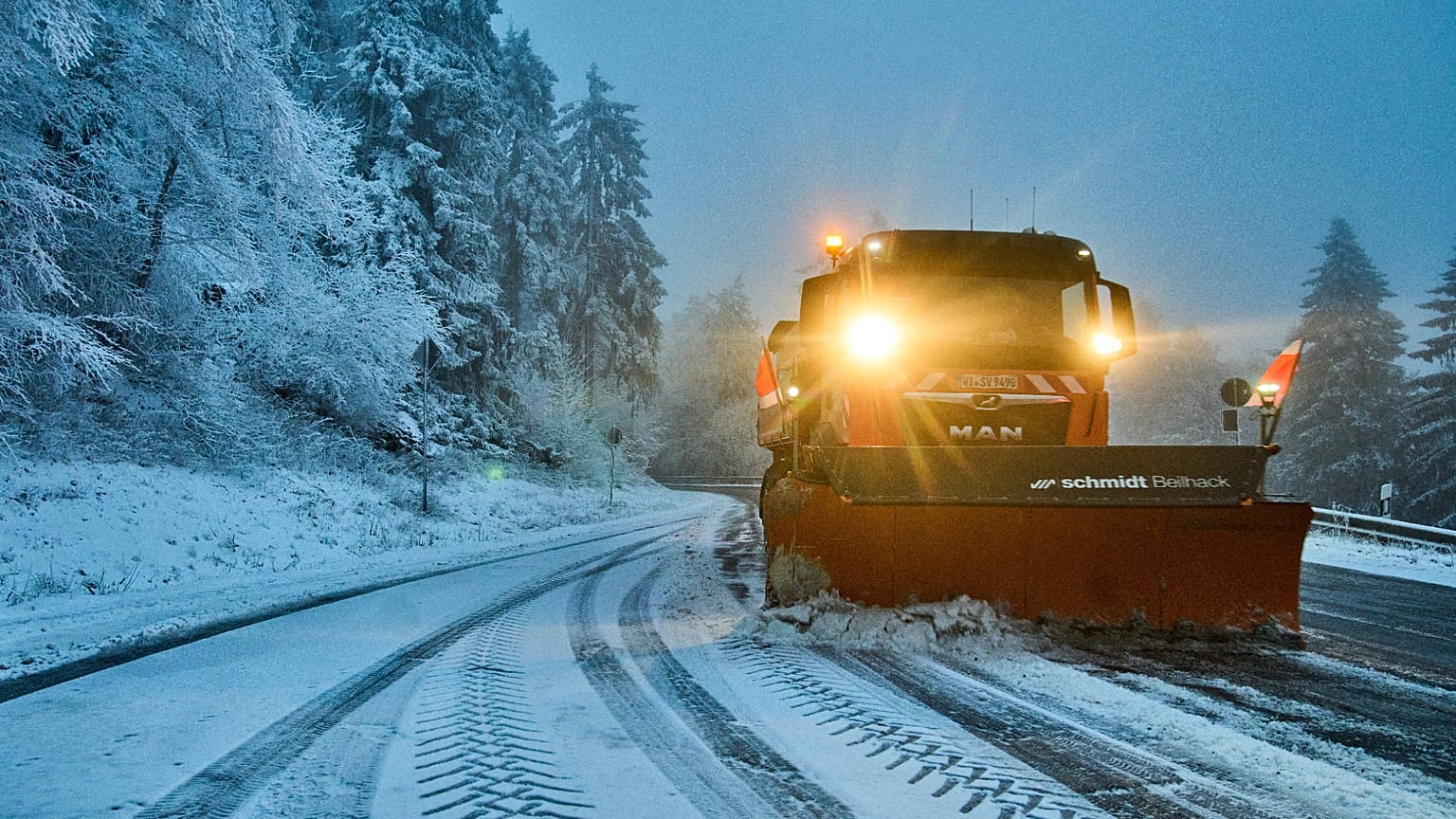 Wintereinbruch in Deutschland