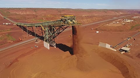 FILE - A BHP mining site in Western Australia. "Fluor Achieves Construction Delivery Scope for BHP South Flank’s First Ore in Western Australia"