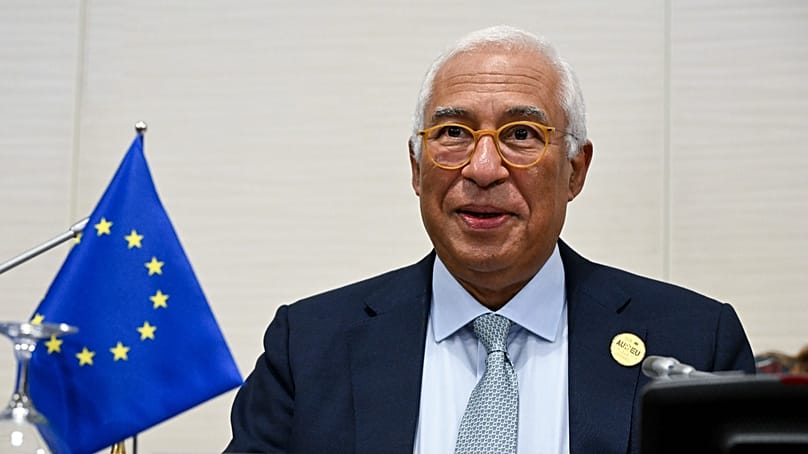 António Costa spoke from Luanda, Angola.