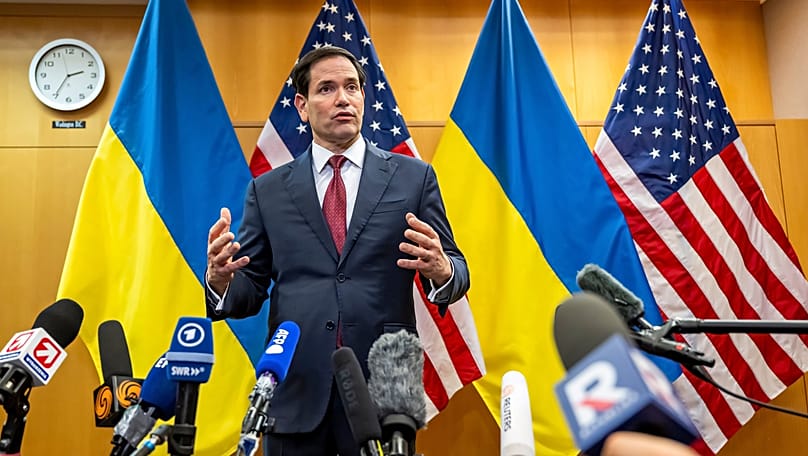 US Secretary of State Marco Rubion in Geneva.