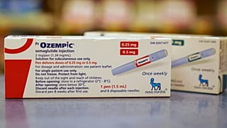 Diabetes drug Ozempic is shown at a pharmacy in Toronto on April 19, 2023.