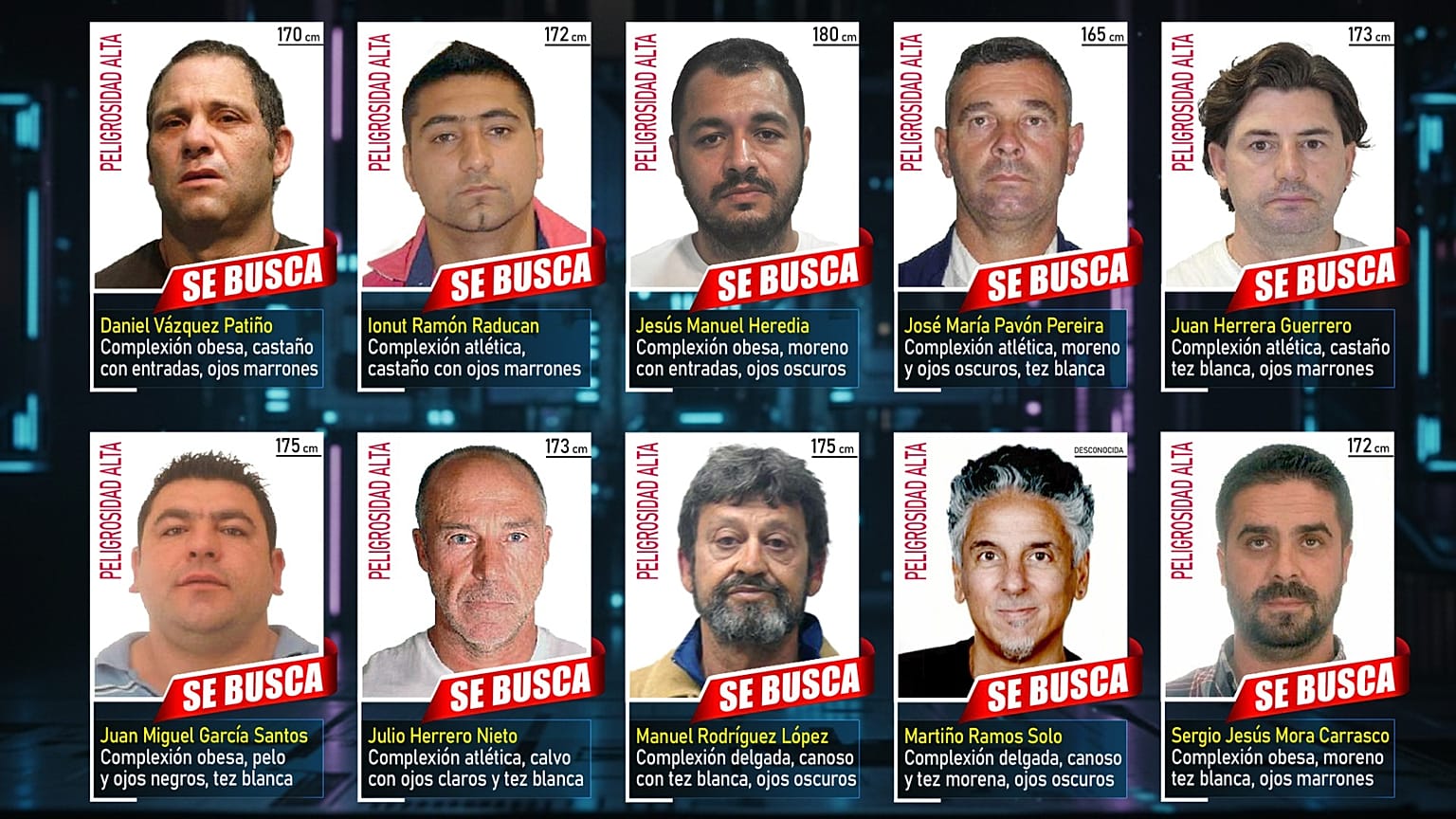 Los 10 fugitivos más buscados
