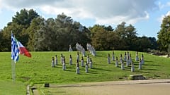 Die letzte Probe in der archäologischen Stätte von Olympia am Montag, den 24.11.