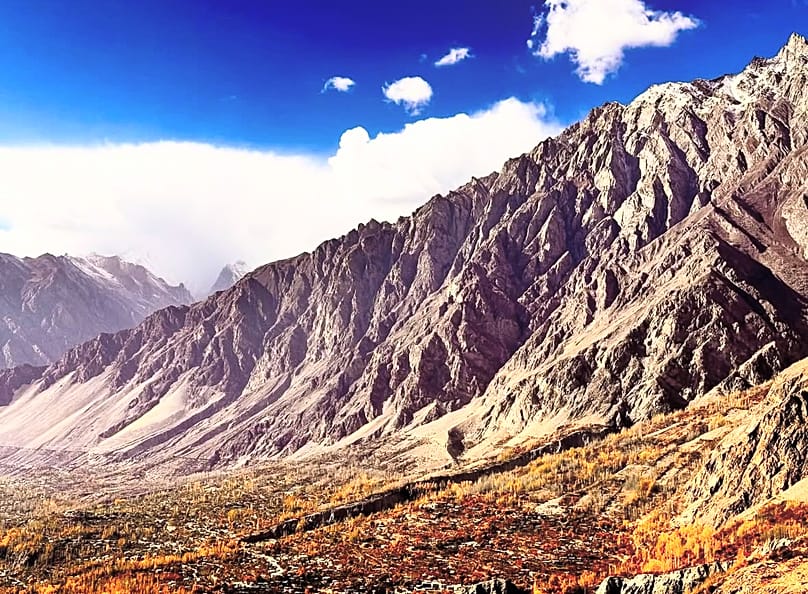 Hegyvonulat Hunza-völgyben