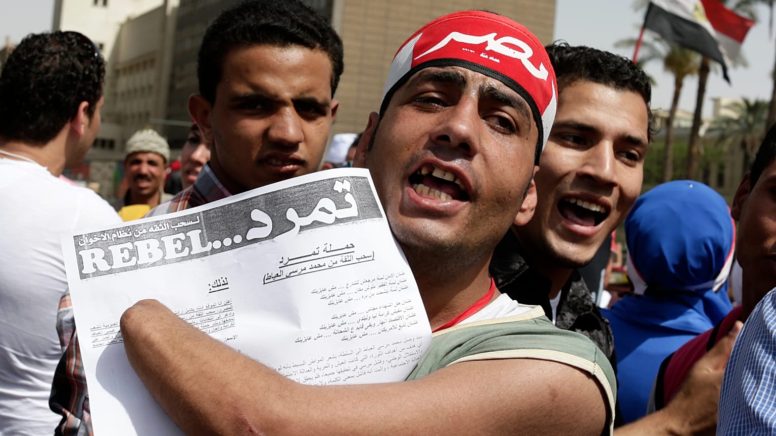 Egyiptomi tüntető, Kairó, 2013 május