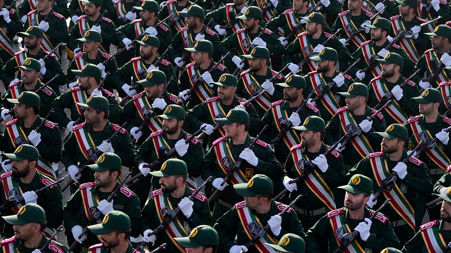 الحرس الثوري في عرض عسكري بطهران،  في 21 سبتمبر 2024.