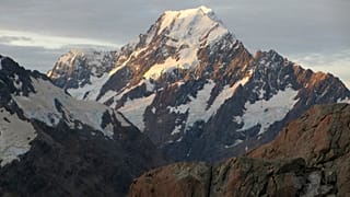 FILE - Aoraki, also known as Mount Cook, New Zealand's highest mountain, is shown at sunset, March 30, 2014, in Twizel, New Zealand