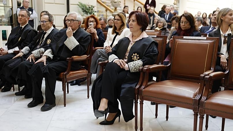 Acto de toma de posesión de Teresa Peramato Martín como fiscal de sala jefa de la Sección Penal de la Fiscalía del Tribunal Supremo.