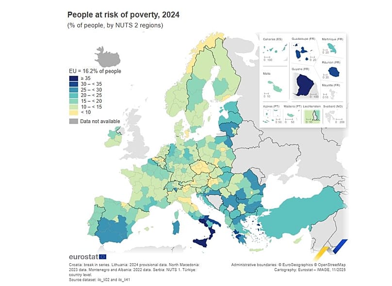 Πληθυσμός σε κίνδυνο φτώχειας