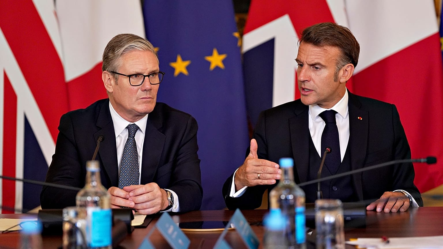 British Prime Keir Starmer and French President Emmanuel Macron.