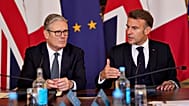 British Prime Keir Starmer and French President Emmanuel Macron.
