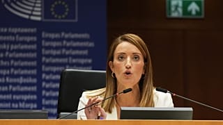 Roberta Metsola is president of the European Parliament since 2022
