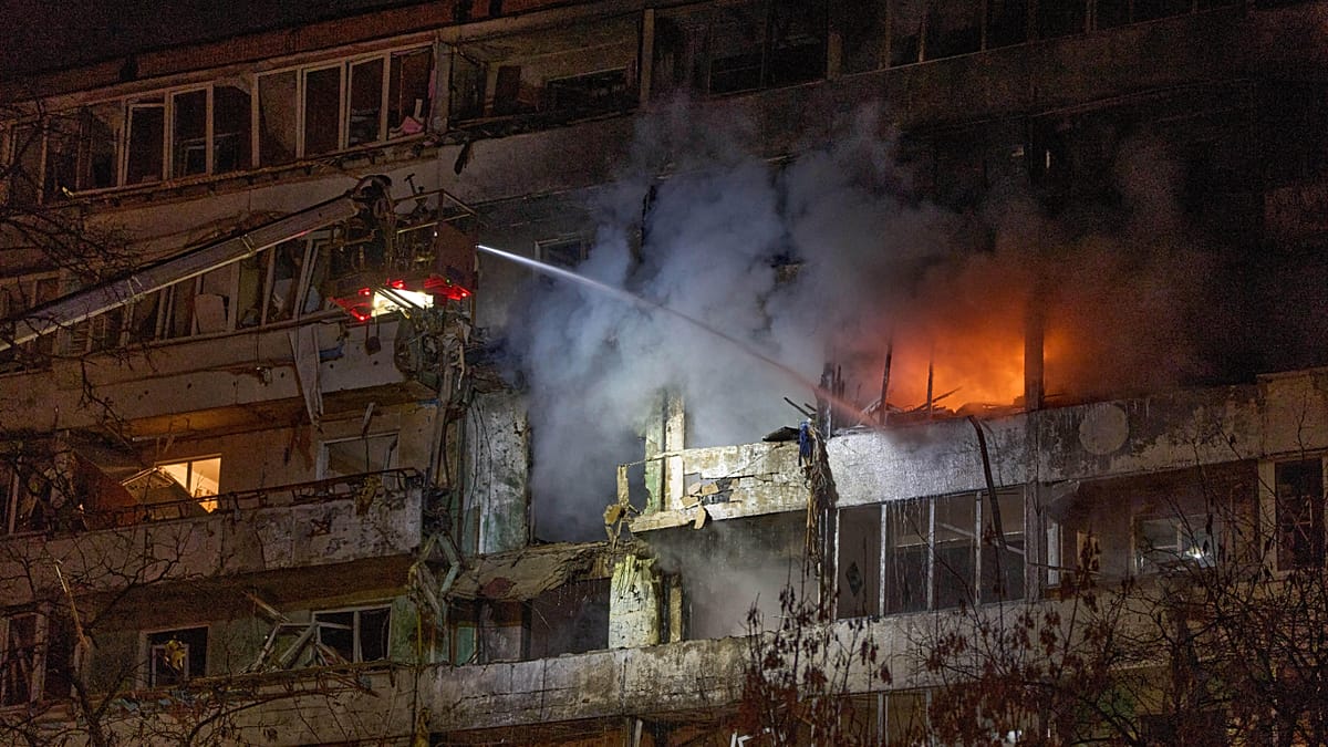Russian strikes on Kyiv leave at least six dead and dozens injured