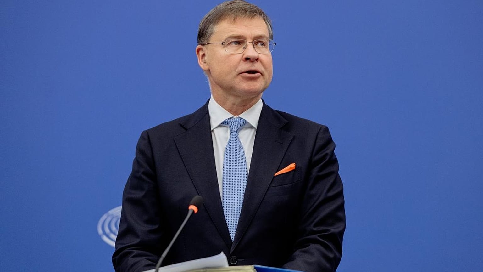 Valdis Dombrovskis, European Commissioner. 
