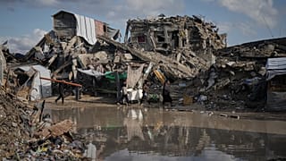 المياه تغرق الخيام في قطاع غزة