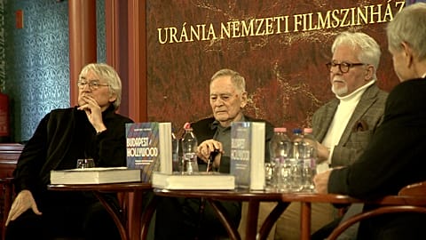 Koltai Lajos, Szabó István és Rófusz Ferenc a könyv bemutatóján