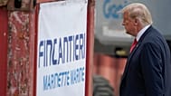 Donald Trump al Fincantieri Marinette Marine nel Wisconsin nel 2020.