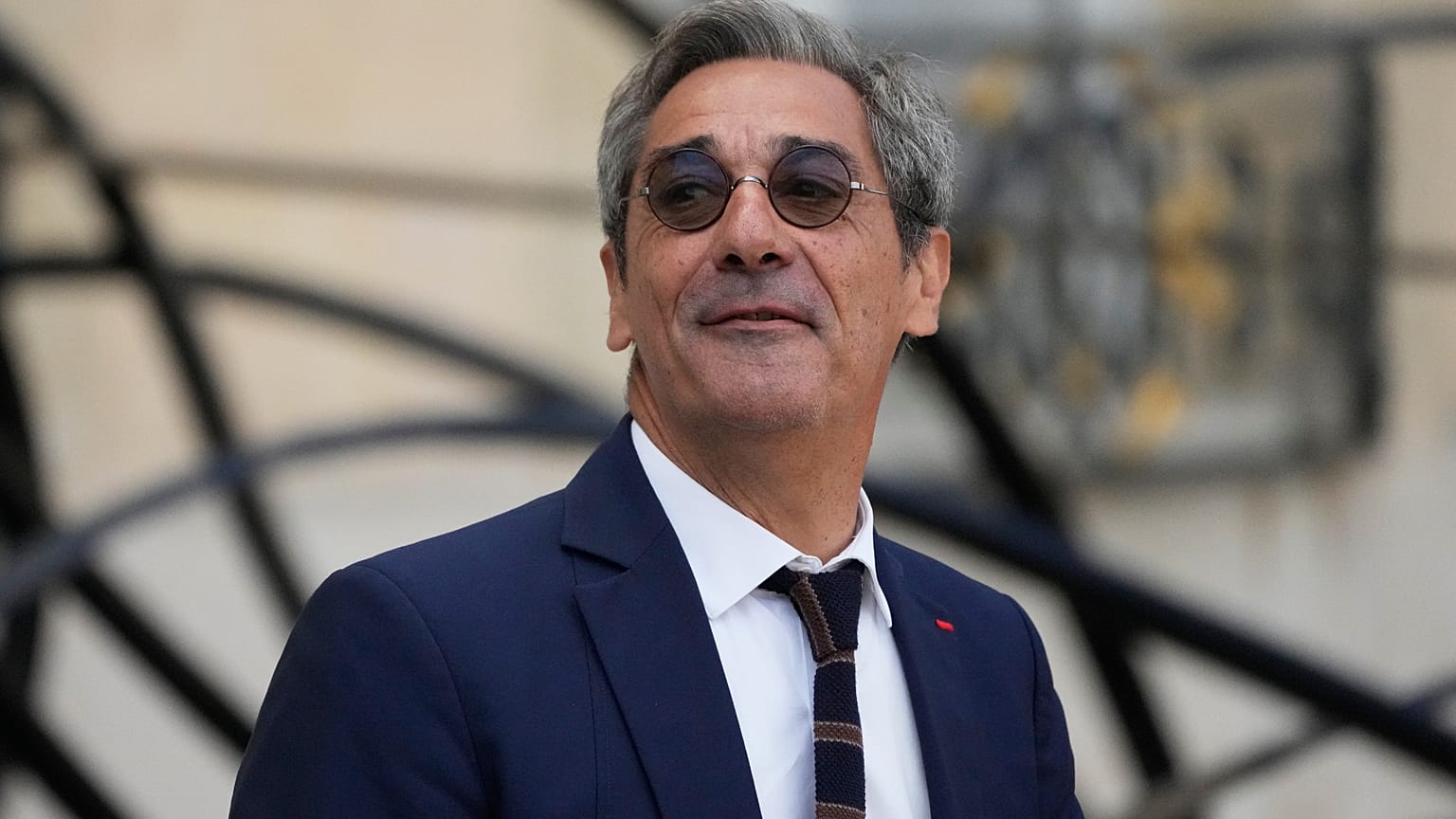 Der französische Minister für kleine und mittlere Unternehmen, Handel und Tourismus, Serge Papin, am Dienstag, den 14. Oktober 2025, im Élysée-Palast.