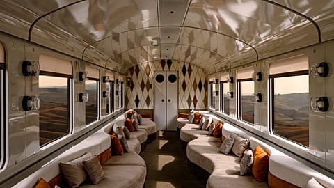 Imagen de cómo será el interior del tren.