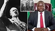 صورة عبر مواقع التواصل الإجتماعي تظهر السياسي الناميبي أدولف هتلر، إلى جانب زعيم المانيا النازية أدولف هتلر
