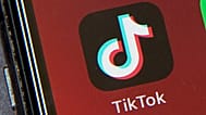 Icono de TikTok en pantalla de movil