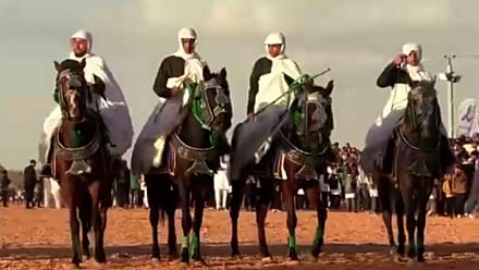 An equestrian festival in a western Libyan city goes international