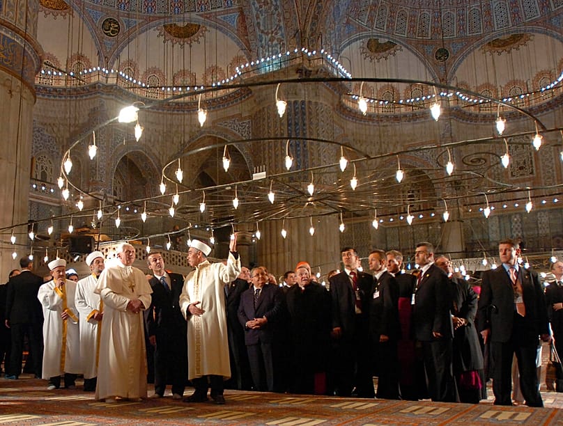 Papa 16. Benedikt'in Ayasofya ziyaretinden bir kare, 30 Kasım 2006