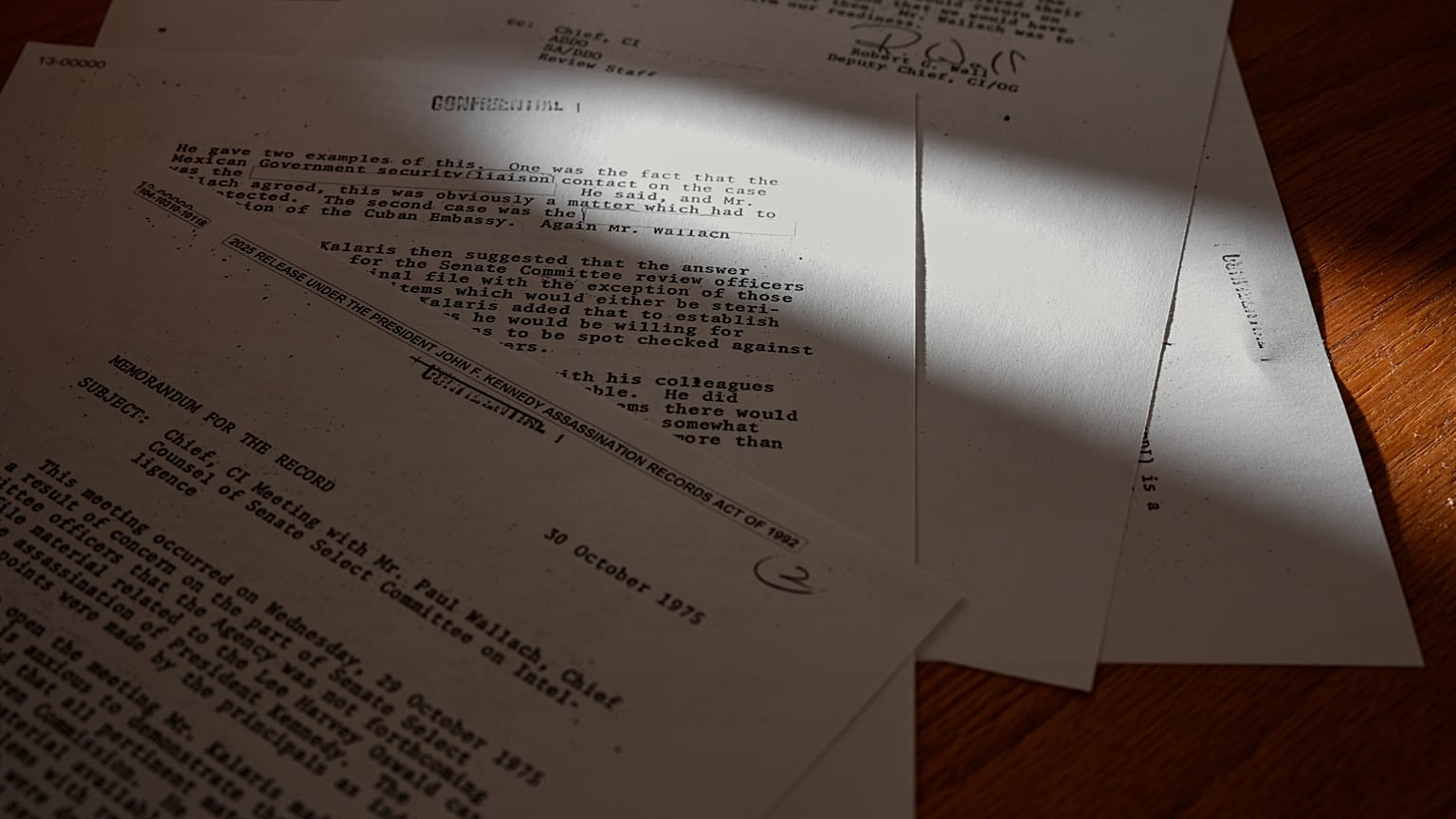 اسناد مربوط به پرونده ترور جان اف کندی