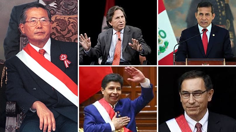 Fujimori, Toledo, Humala, Castillo és Vizcarra