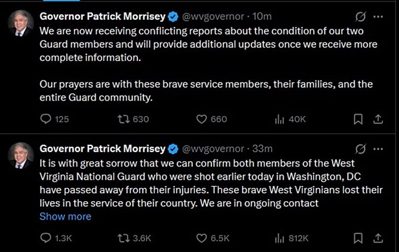 οι αναρτήσεις του κυβερνήτη της Δυτικής Βιτζίνια