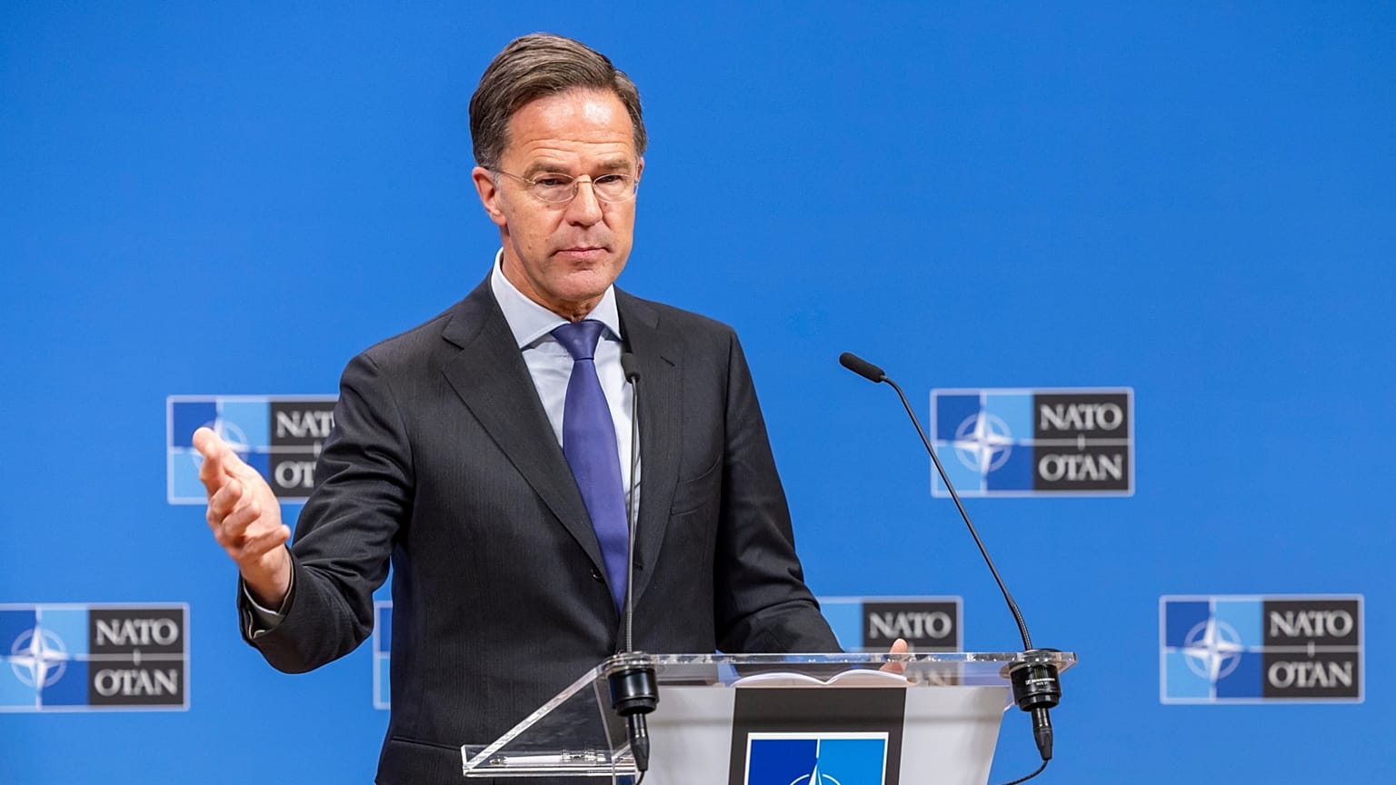 Mark Rutte NATO-főtitkár Brüsszelben