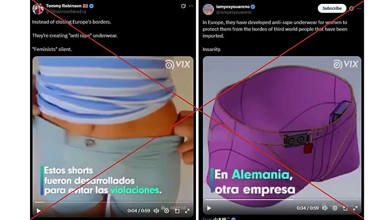 The posts all share the same video clip with Spanish subtitles
