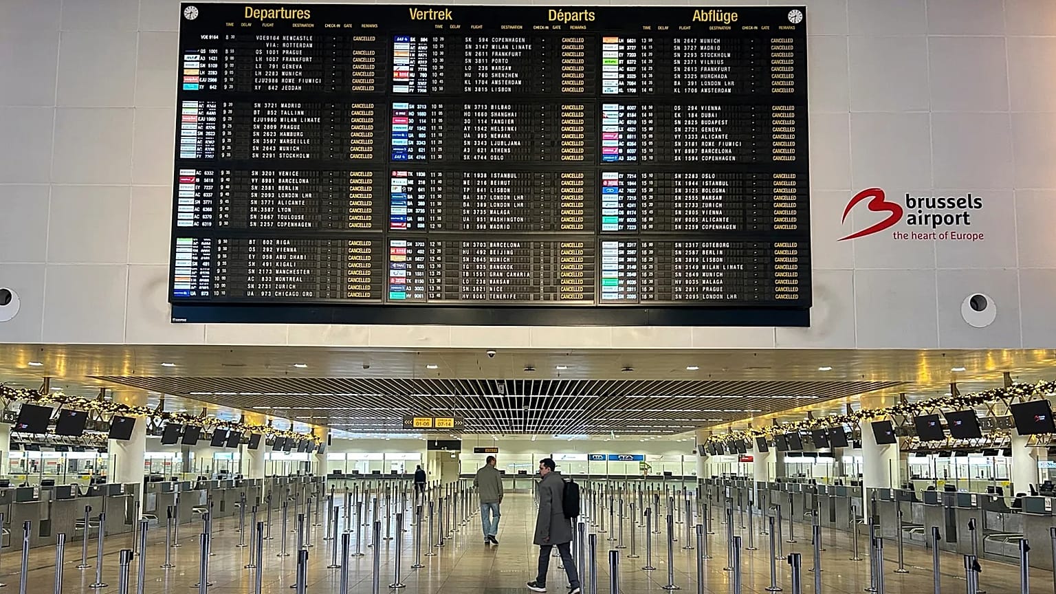 Aeroporto internazionale di Bruxelles.