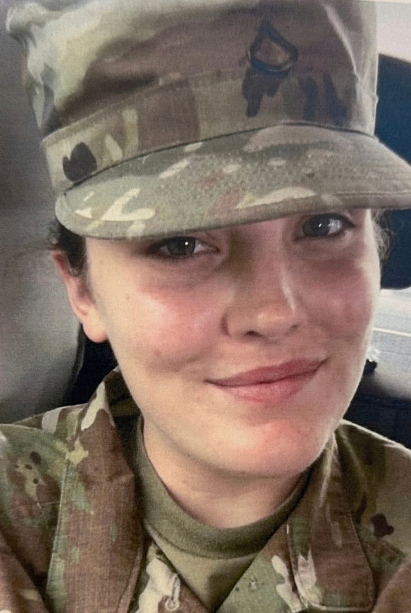 This photo provided by the US Attorney's Office on Thursday, Nov. 27, 2025, shows National Guard member Specialist Sarah Beckstrom