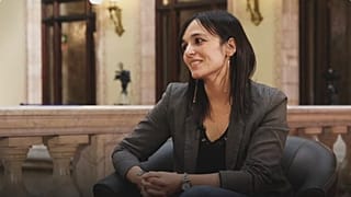 Sìlvia Orriols, durante una entrevista