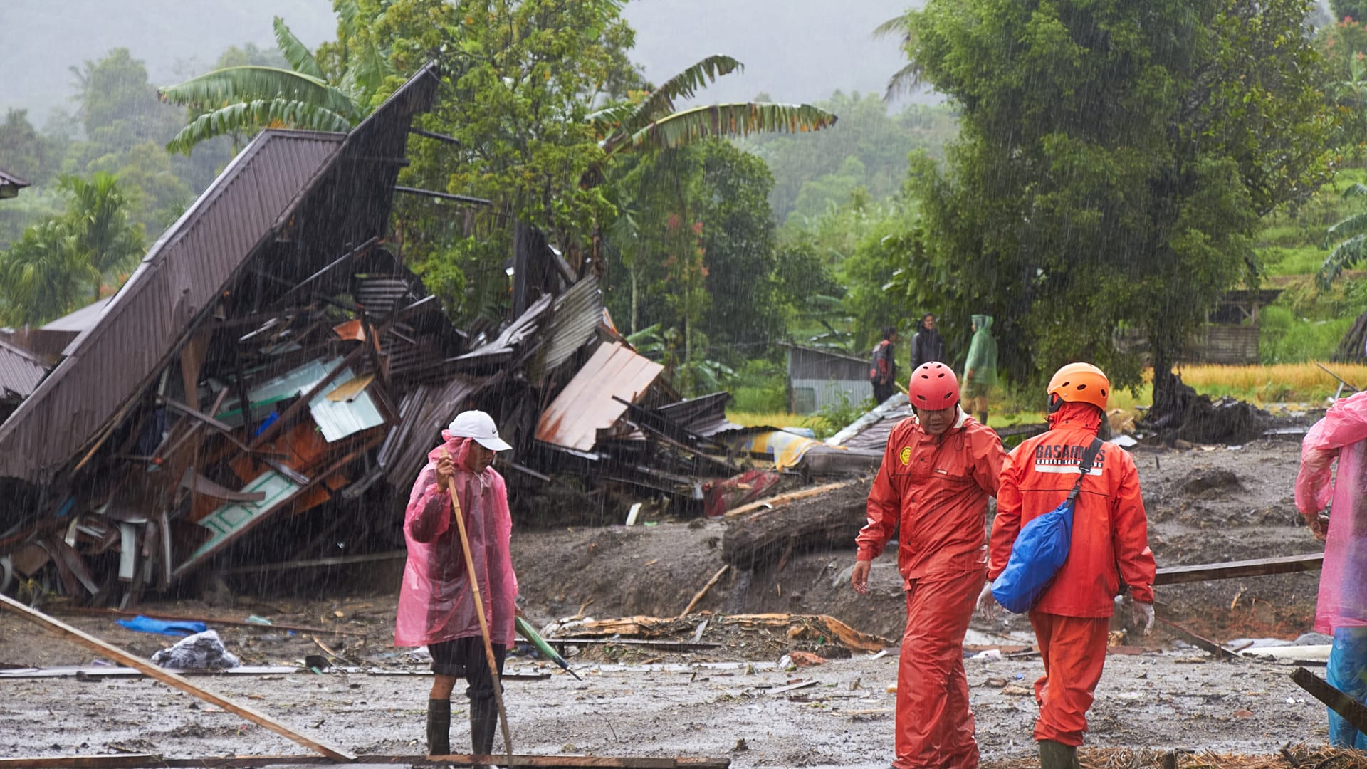 Video. Aerial footage shows devastation from flash floods and ...