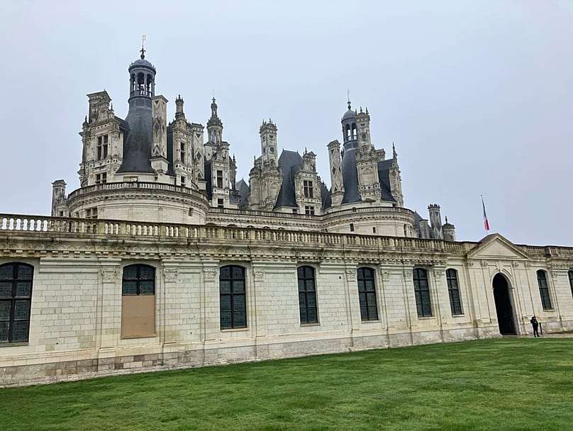 Vue du château de Chambord, dans la vallée de la Loire, le mercredi 5 février 2025. 