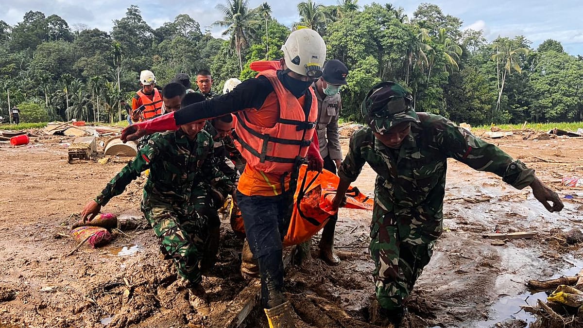 Video. Aerial footage shows destruction left by floods and landslides that killed over 400 in Indonesia