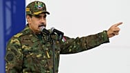 El presidente venezolano, Nicolás Maduro, habla durante una manifestación cívico-militar organizada por el Gobierno en Caracas, Venezuela, el 25 de noviembre de 2025.