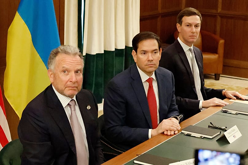 Steve Witkoff, Marco Rubio und Jared Kushner bei Gesprächen mit ukrainischer Delegation
