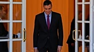 Pedro Sánchez, presidente del Gobierno, antes de su reunión con su homólogo alemán