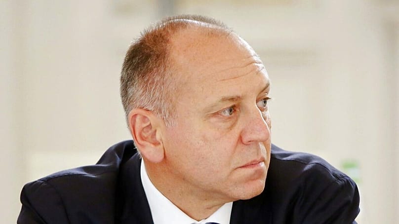 Dmitry Pumpyansky, Leiter von TMK, Russlands größtem Hersteller von Stahlrohren für die Öl- und Gasindustrie am  18. September 2014