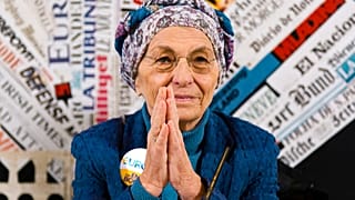La leader di +Europa Emma Bonino a una conferenza della Stampa estera, Roma, 16/02/2018
